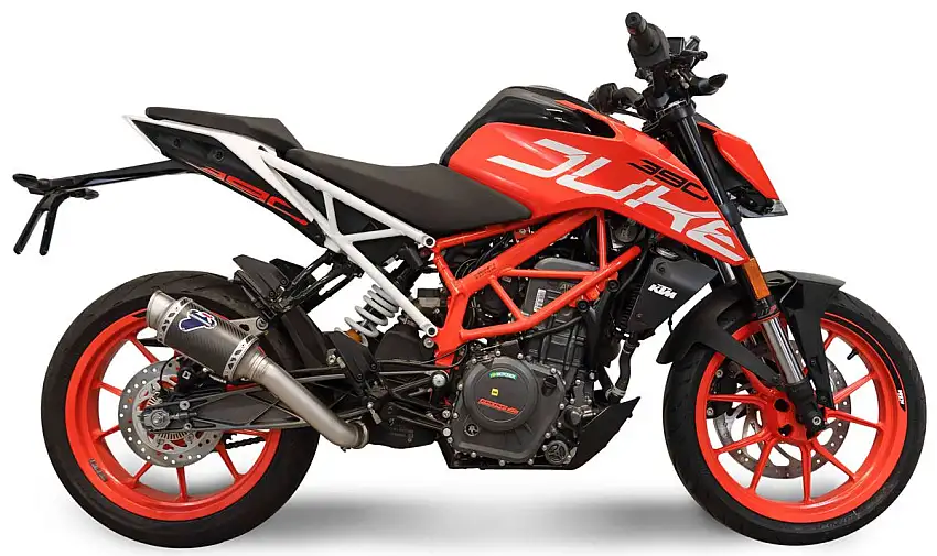 Terminale di scarico Termignoni non omologato in carbonio per KTM 390 Duke 17-19