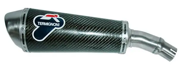 Terminale di scarico Termignoni omologato in carbonio per Suzuki Gladius 650 09-15