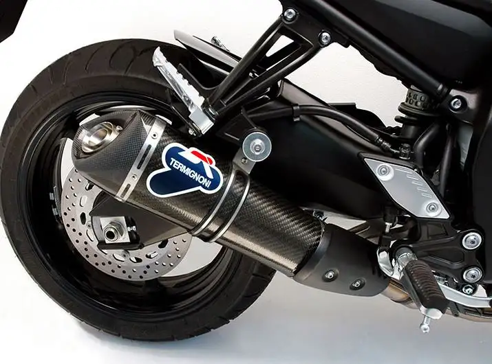 Terminale di scarico Termignoni omologato in carbonio per Yamaha FZ8 Naked 10-16
