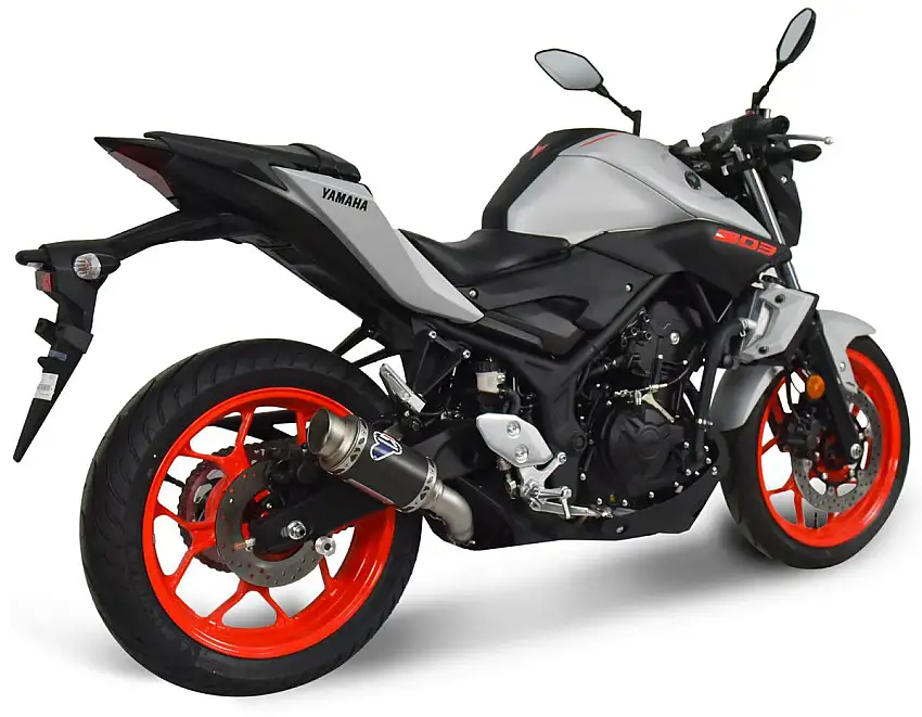 Terminale di scarico Termignoni non omologato in carbonio per Yamaha MT-03 16-20