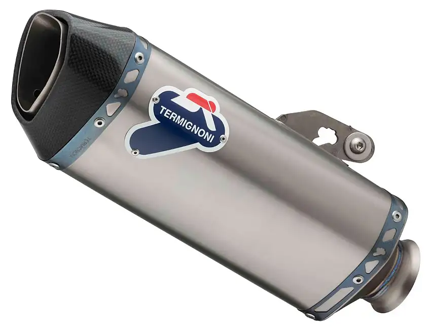 Terminale di scarico Termignoni omologato titanio con fondello in carbonio per Yamaha R1 15-16