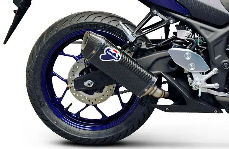 Terminale di scarico Termignoni non omologato in carbonio per Yamaha R3 15-20