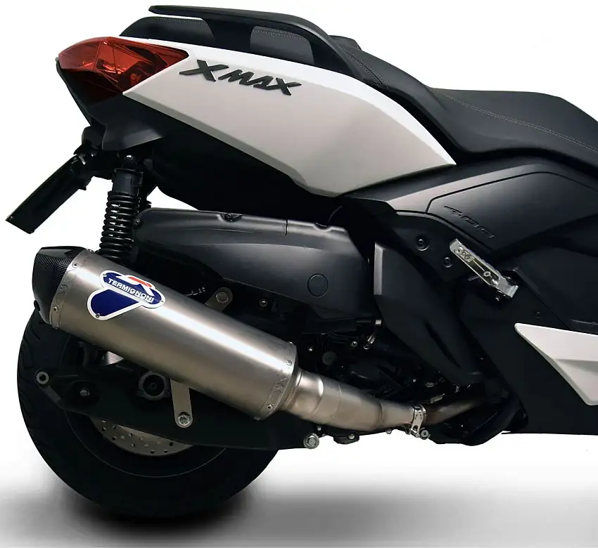 Terminale di scarico Termignoni omologato in acciaio inox con fondello in carbonio per Yamaha X-Max 400 13-20