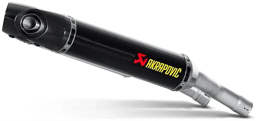 Terminali di scarico Akrapovic omologati in carbonio per Yamaha R1 07-08