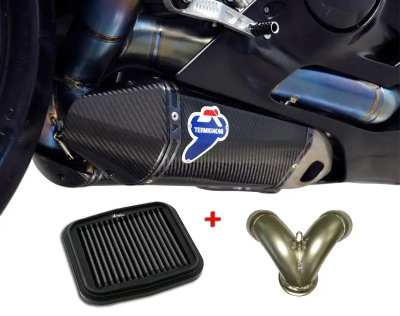 Terminali di scarico Termignoni non omologati carbonio per Ducati 1199 Panigale 12-16 (coppia)