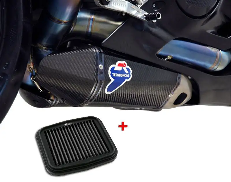 Terminali di scarico Termignoni non omologati carbonio per Ducati 1299 Panigale 15-18 (coppia)