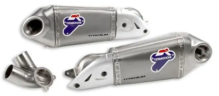 Terminali di scarico Termignoni non omologati in titanio per Ducati 899 Panigale 13-15 (coppia)