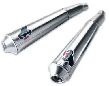 Terminali di scarico Termignoni non omologati in acciaio inox cromati per Ducati GT 1000 06-12 (coppia)