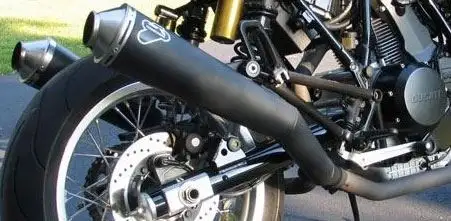Terminali di scarico Termignoni non omologati in acciaio inox nero per Ducati GT 1000 06-12 (coppia)