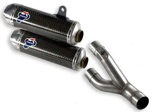 Terminali di scarico Termignoni non omologati in carbonio per Ducati Monster 1100 EVO 11-13 (coppia)