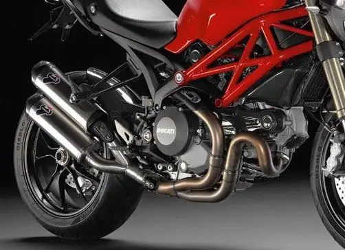 Terminali di scarico Termignoni omologati in acciaio inox per Ducati Monster 1100 EVO 11-13 (coppia)