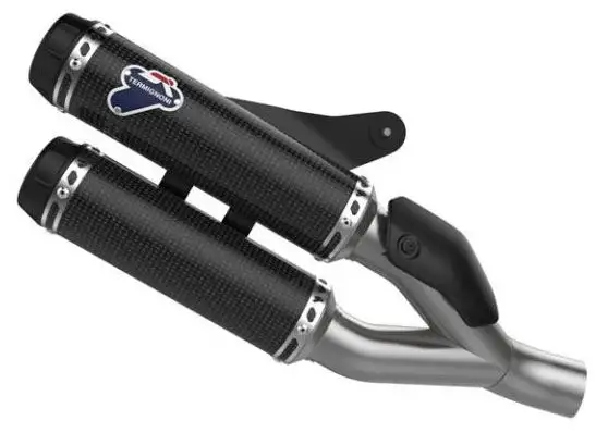 Terminali di scarico Termignoni non omologati in carbonio per Ducati Monster 821 14-16 (coppia)