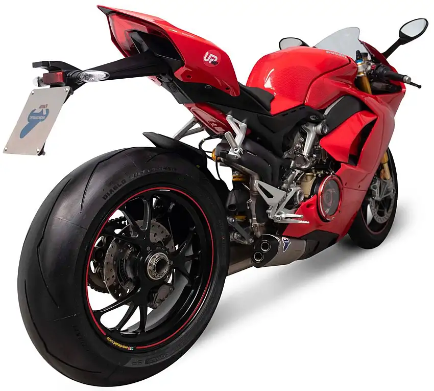 Terminali di scarico Termignoni non omologati titanio con fondello in alluminio per Ducati Panigale V4 S 18-24 (coppia)