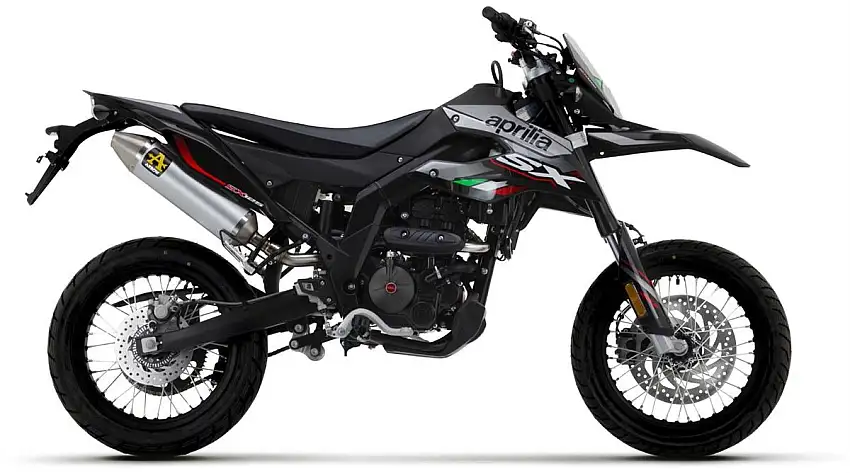 Terminale di scarico Arrow Thunder alluminio omologato per Aprilia RX 125 4T 21-24