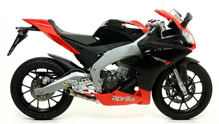 Terminale di scarico Arrow Thunder alluminio per collettori originali omologato per Aprilia RS4 125 11-16