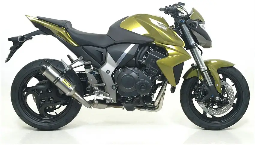 Terminale di scarico Arrow Thunder Approved Titanio con fondello carby omologato per Honda CB 1000 R 08-17