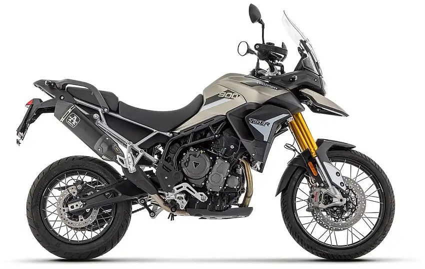 Terminale di scarico Arrow Veloce in alluminio Dark non omologato per Triumph Tiger 900 GT Pro 20-23