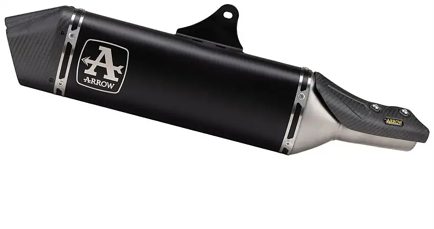 Terminale di scarico Arrow Veloce in titanio Dark omologato per Honda Hornet 750 23-25