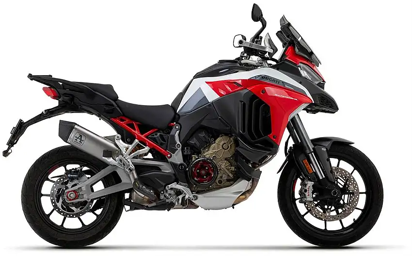 Terminale di scarico Arrow Veloce in titanio omologato per Ducati Multistrada V4 21-24
