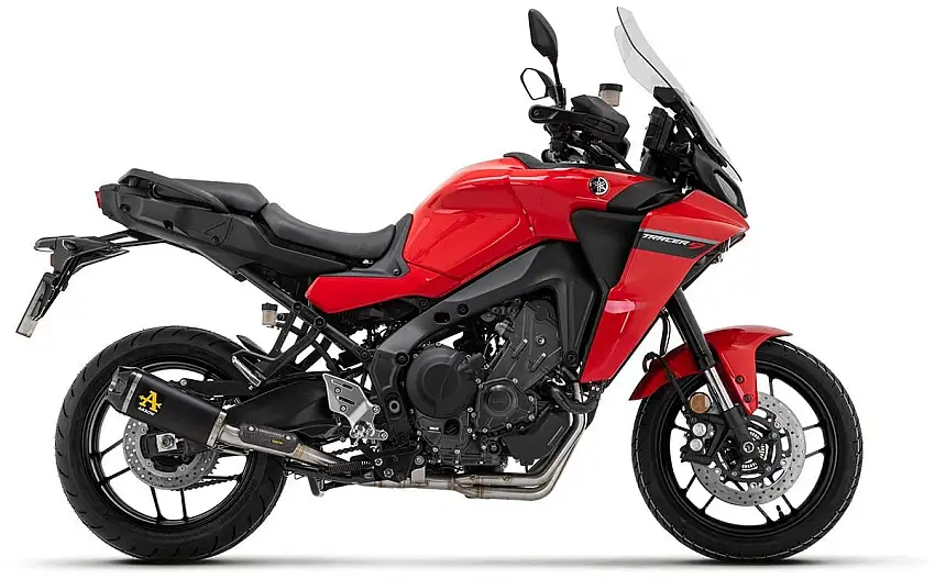 Terminale di scarico Arrow Works nichrom Dark con fondello carby omologato per Yamaha MT-09 Tracer 900 GT 21-24