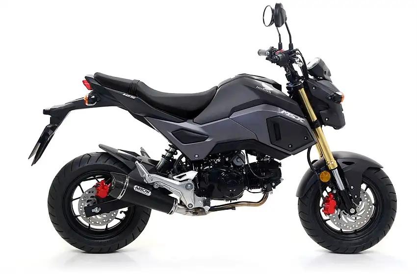 Terminale di scarico Arrow X-Kone Dark omologato per Honda MSX 125 GROM 16-20