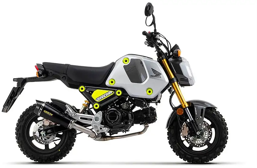 Terminale di scarico Arrow X-Kone Dark omologato per Honda MSX 125 GROM 21-24