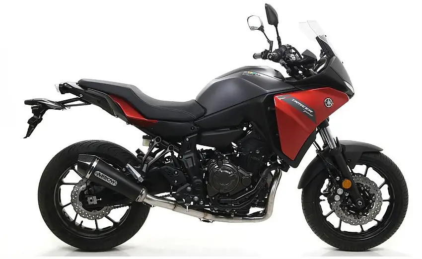 Terminale di scarico Arrow X-Kone Dark omologato per Yamaha MT-07 14-20