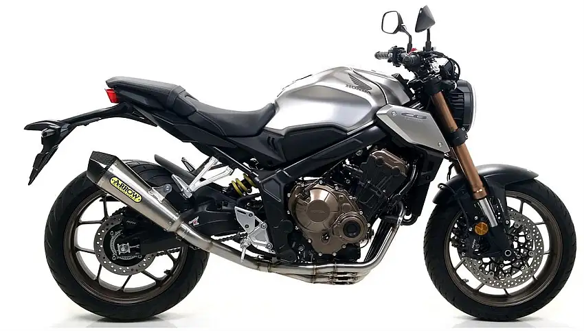 Terminale di scarico Arrow X-Kone omologato per Honda CB 650 R 19-23