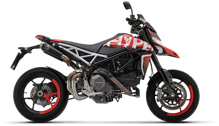 Terminali di scarico Arrow Pro-Race nichrom Dark (Dx+Sx) omologato per Ducati Hypermotard 950 19-24