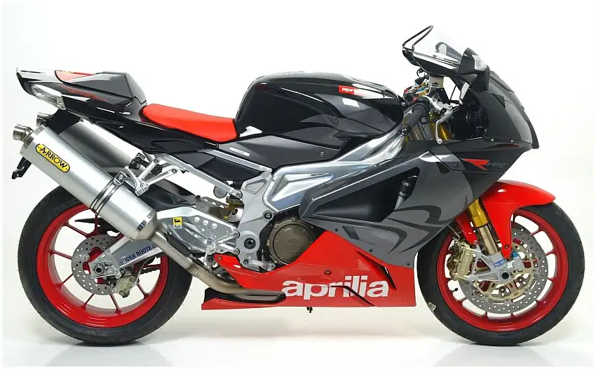 Terminali di scarico Arrow Race-Tech Approved alluminio (Dx+Sx) omologato per Aprilia Tuono 1000 R 06-10