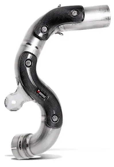 Tubo di raccordo Akrapovic in titanio per montare il terminale in versione scarico alto per BMW R nine T 14-16
